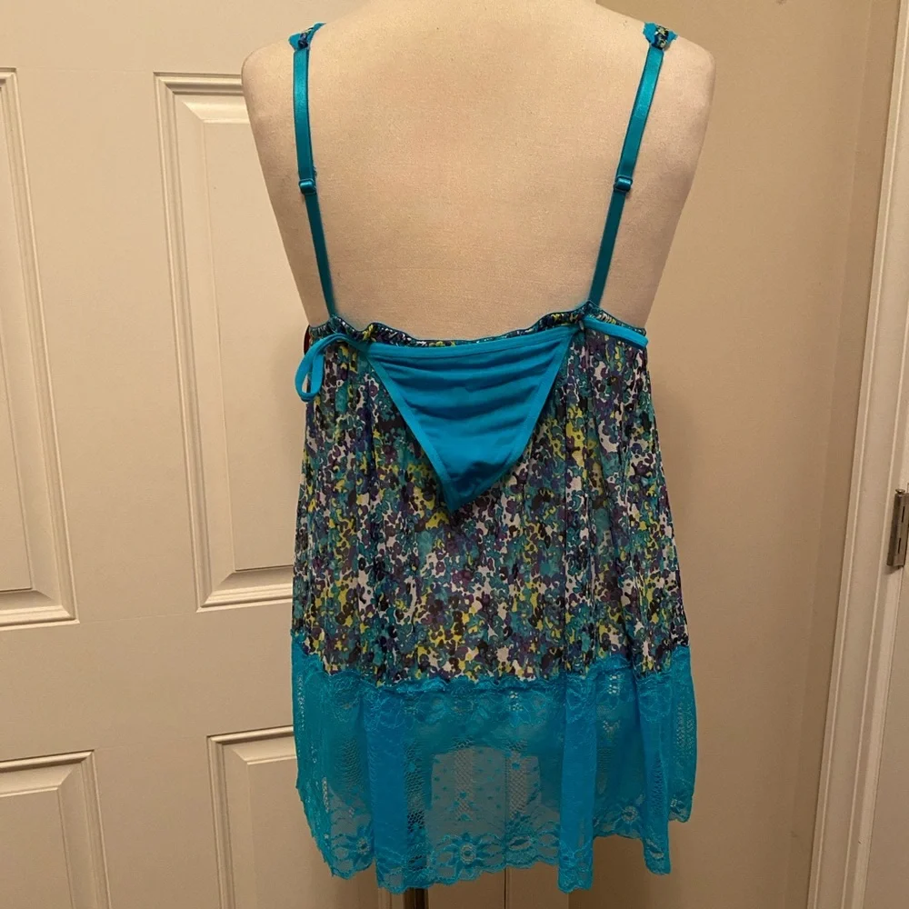 🩷🩷Spree babydoll nightie & thong panty size M NWT. - Picture 2 of 7